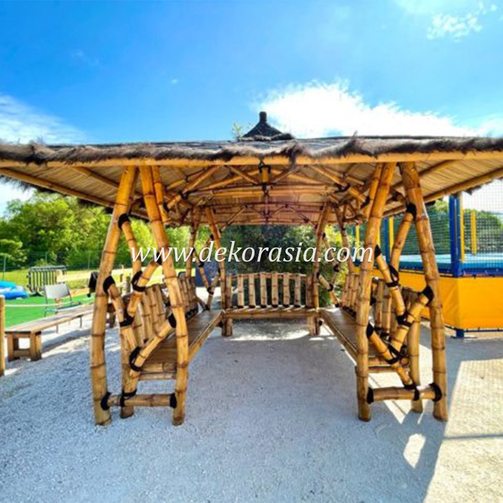 Bamboo Gazebo for Home Garden, Bamboo Gazebo Outdoor - 1