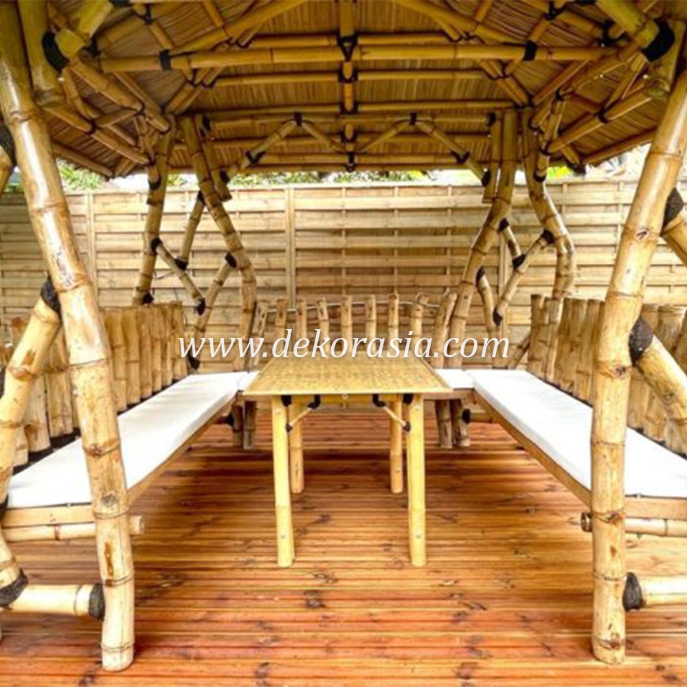 Bamboo Gazebo for Home Garden, Bamboo Gazebo Outdoor - 2