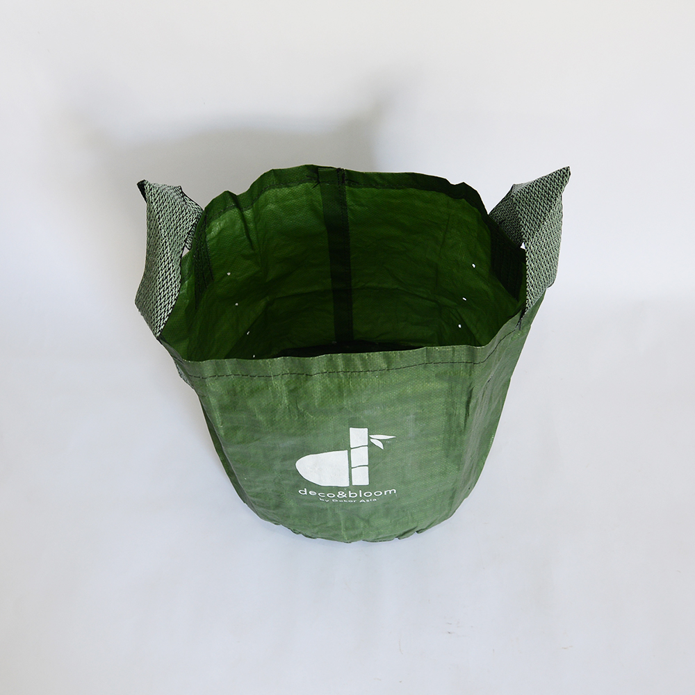 Planter Bag Foldable Large Planting Bags for Patio or Greenhouse, Folds flat for easy storage after each season - 2 handle std - D 29 x 24 cm - PB9 - Image 4