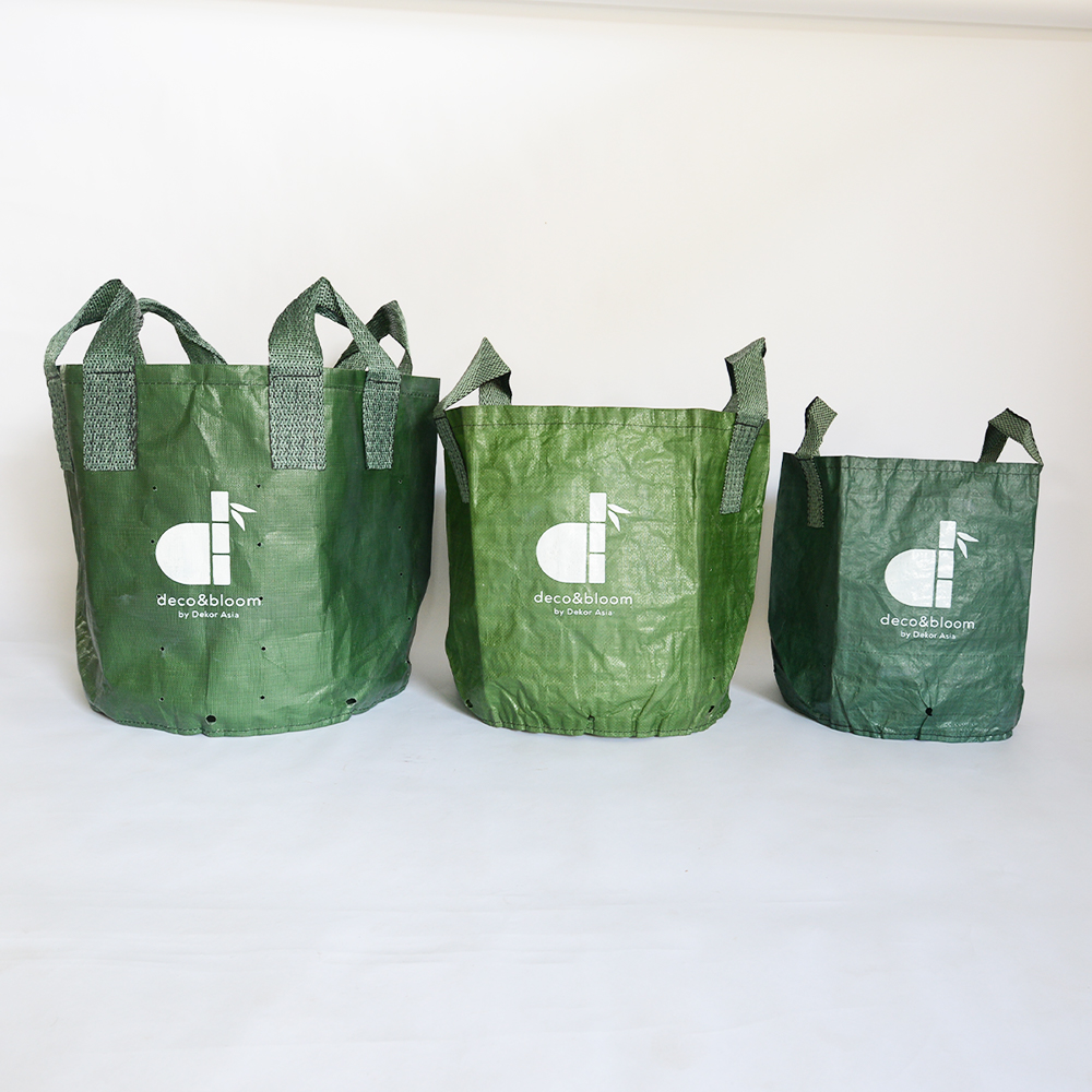 Planter Bag Eco Grow Bags for Vegetables, Fruits, and Herbs, Supports healthy growth of fruits and herbs naturally - 2 handle std - D 40 x 40 cm - PB14 - Image 5