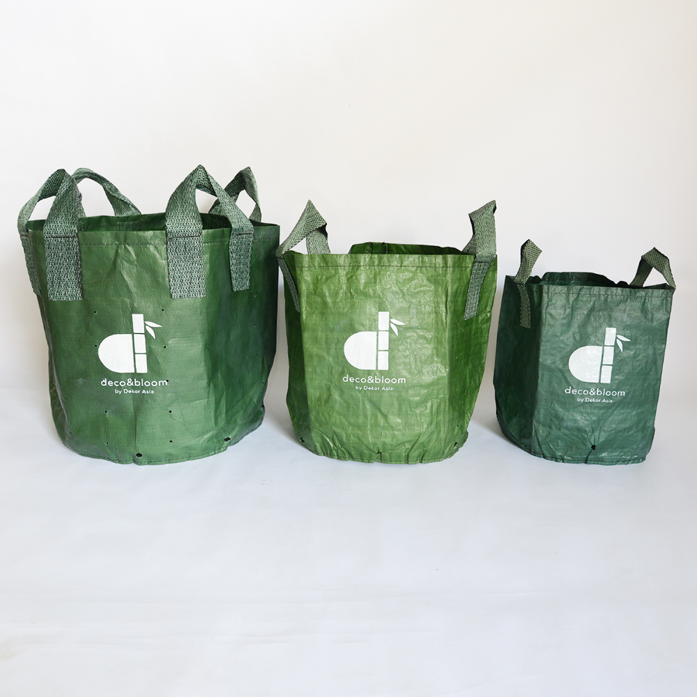 Planter Bag Large Planter Bag for Terrace Gardening and DIY Farming, Boosts urban gardening with deep soil support - 4 handle std - D 65 x 60 cm - PB18 - Image 1