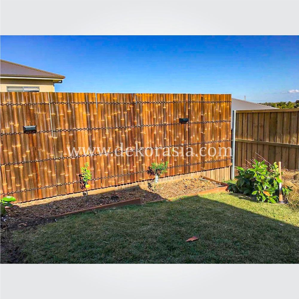 Black Bamboo Half Raft Panel - Bamboo Panels, Bamboo Screen, Bamboo Screens - Image 4