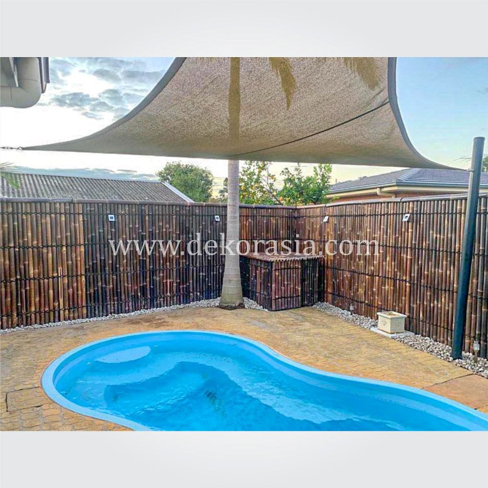 Black Bamboo Full Raft Panel - Bamboo Panels, Bamboo Screen, Bamboo Screens - Image 4